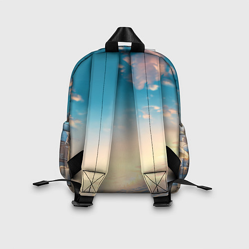 Детский рюкзак Новогодняя лошадь в очках / 3D-принт – фото 2