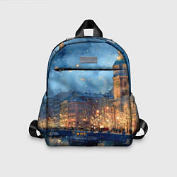 Детский рюкзак Зимняя ночь Санкт-Петербурга, цвет: 3D-принт