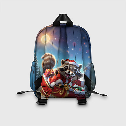 Детский рюкзак Енот в санях / 3D-принт – фото 2