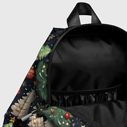 Детский рюкзак Новый год паттерн Дед мороз, цвет: 3D-принт — фото 2