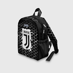 Детский рюкзак Juventus соты текстура краски, цвет: 3D-принт — фото 2