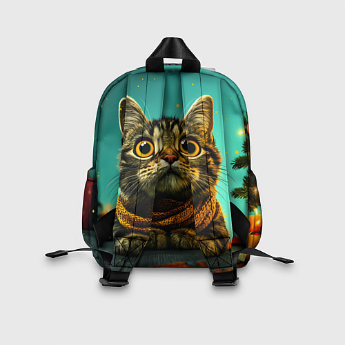 Детский рюкзак Котик под елкой / 3D-принт – фото 2