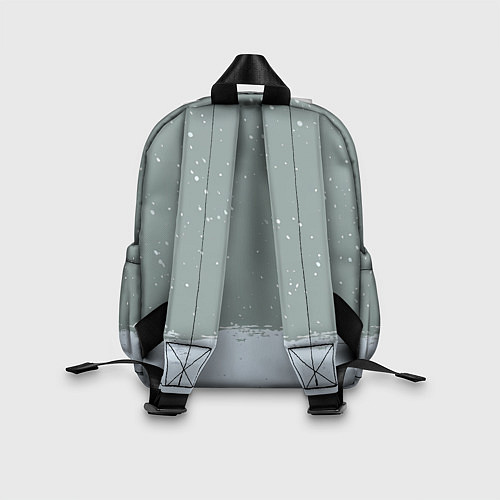 Детский рюкзак Лошадка на фоне снегопада / 3D-принт – фото 2