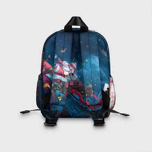 Детский рюкзак Санта с динозавром / 3D-принт – фото 2