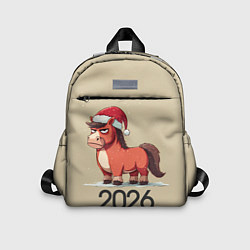 Детский рюкзак Забавная лошадка 2026, цвет: 3D-принт