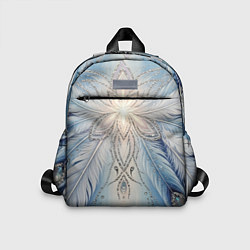 Детский рюкзак Ледяной перьевой орнамент со светом, цвет: 3D-принт
