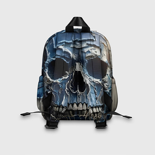 Детский рюкзак Denim skull - ai art fantasy / 3D-принт – фото 2