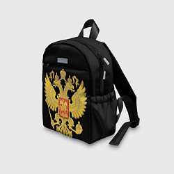 Детский рюкзак Герб России: золото, цвет: 3D-принт — фото 2