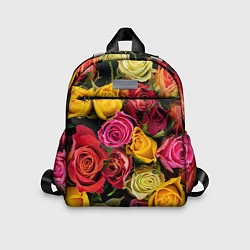 Детский рюкзак Ассорти из роз, цвет: 3D-принт