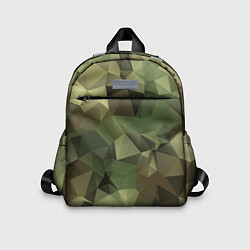 Детский рюкзак Полигональный камуфляж, цвет: 3D-принт