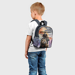 Детский рюкзак Красноармеец на медведе, цвет: 3D-принт — фото 2
