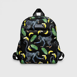 Детский рюкзак Обезьянки и бананы, цвет: 3D-принт
