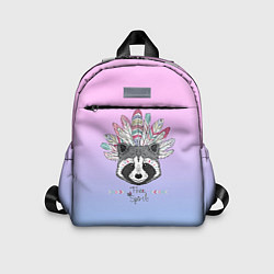 Детский рюкзак Raccoon: Free Spirit, цвет: 3D-принт