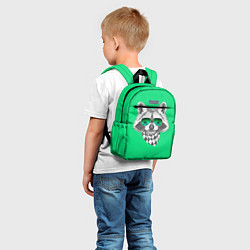 Детский рюкзак Енот в очках, цвет: 3D-принт — фото 2