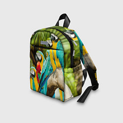 Детский рюкзак Попугаи на ветке, цвет: 3D-принт — фото 2