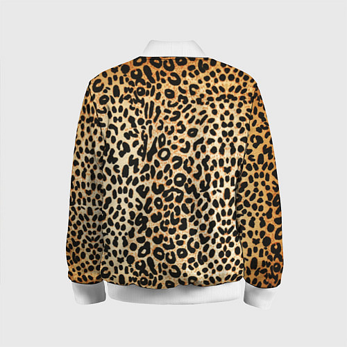 Детский бомбер Гепард (шкура) / 3D-Белый – фото 2