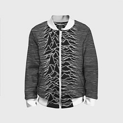 Бомбер детский Joy Division: Unknown Pleasures, цвет: 3D-белый