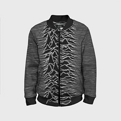 Бомбер детский Joy Division: Unknown Pleasures, цвет: 3D-черный