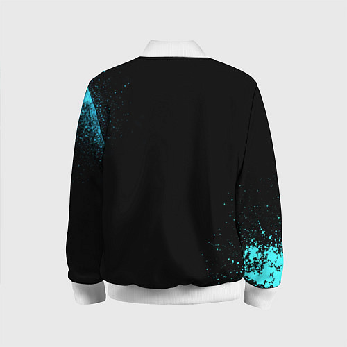 Детский бомбер Cloud 9: Black collection / 3D-Белый – фото 2
