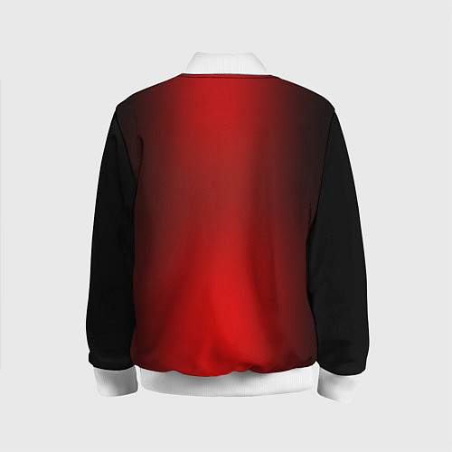 Детский бомбер Led Zeppelin: Red line / 3D-Белый – фото 2