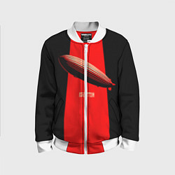 Бомбер детский Led Zeppelin: Red line, цвет: 3D-белый