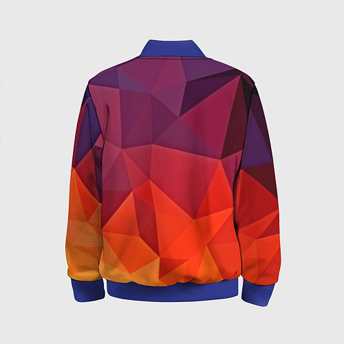 Детский бомбер Geometric / 3D-Синий – фото 2