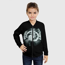 Бомбер детский Чужой в желудке, цвет: 3D-черный — фото 2