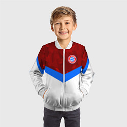 Бомбер детский Bayern FC: Sport, цвет: 3D-белый — фото 2