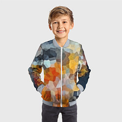 Бомбер детский Мозаика в блеске, цвет: 3D-серый — фото 2