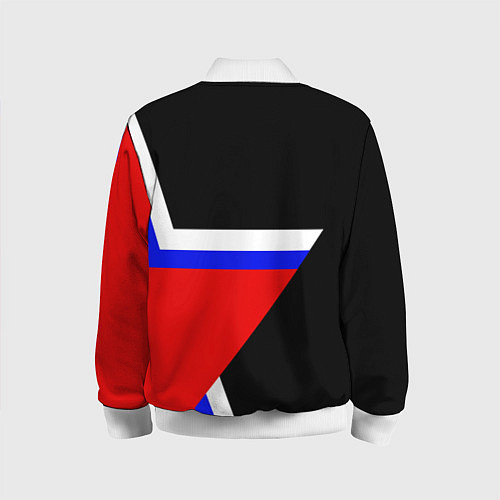 Детский бомбер Russia Star / 3D-Белый – фото 2