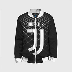 Бомбер детский FC Juventus: Black Lines, цвет: 3D-белый