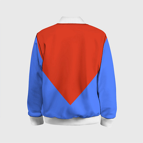 Детский бомбер Russia Red & Blue / 3D-Белый – фото 2