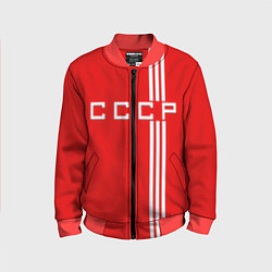Бомбер детский Cборная СССР, цвет: 3D-красный