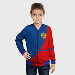 Бомбер детский Russia: Sport Line, цвет: 3D-синий — фото 2