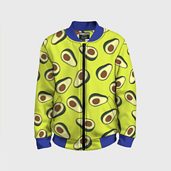 Бомбер детский Стиль авокадо, цвет: 3D-синий