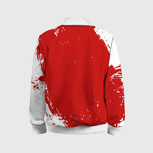 Детский бомбер Eat Sleep JDM: Red Style / 3D-Белый – фото 2