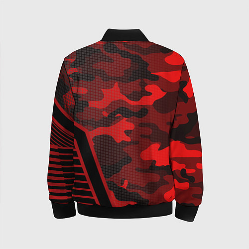 Детский бомбер CS:GO Red Camo / 3D-Черный – фото 2