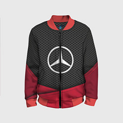 Бомбер детский Mercedes Benz: Grey Carbon, цвет: 3D-красный