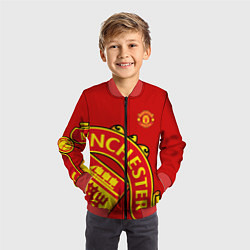 Бомбер детский FC Man United: Red Exclusive, цвет: 3D-красный — фото 2