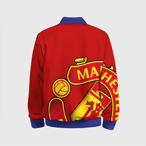 Детский бомбер FC Man United: Red Exclusive / 3D-Синий – фото 2