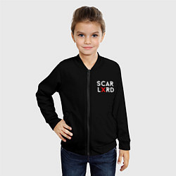 Бомбер детский Scarlxrd Logo, цвет: 3D-черный — фото 2