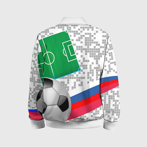 Детский бомбер Русский футбол / 3D-Белый – фото 2