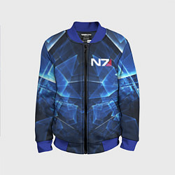 Бомбер детский Mass Effect: Blue Armor N7, цвет: 3D-синий