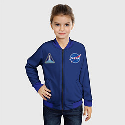 Бомбер детский NASA: Special Form, цвет: 3D-синий — фото 2
