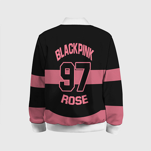 Детский бомбер Black Pink: Rose 97 / 3D-Белый – фото 2