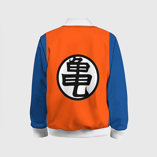 Детский бомбер DBZ: Kame Senin Kanji Emblem / 3D-Белый – фото 2