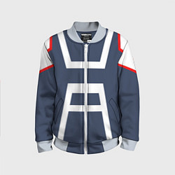 Бомбер детский MHA U A SCHOOL, цвет: 3D-серый