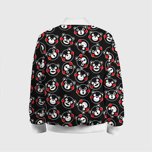 Детский бомбер Kumamon Faces / 3D-Белый – фото 2