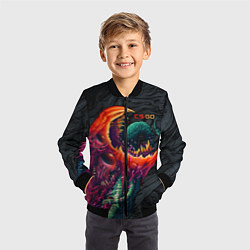 Бомбер детский CS:GO Hyper Beast Original, цвет: 3D-черный — фото 2