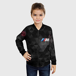 Бомбер детский BMW M: Polygon, цвет: 3D-черный — фото 2